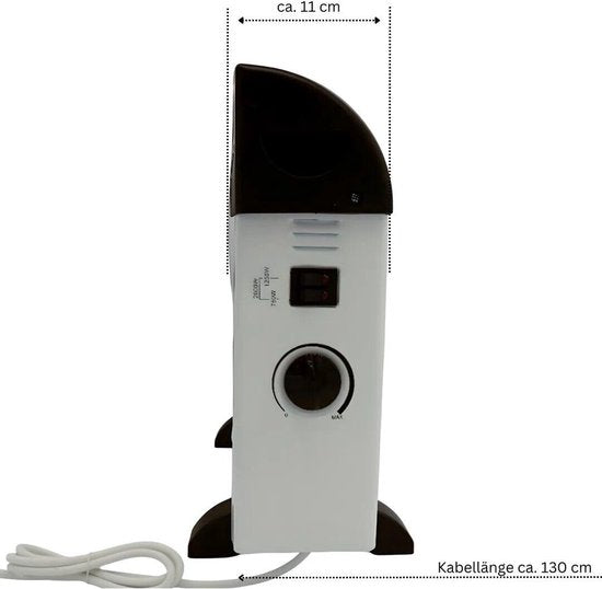 Lentz Convectorkachel - elektrische verwarming - 2000W - 3 warmtestanden