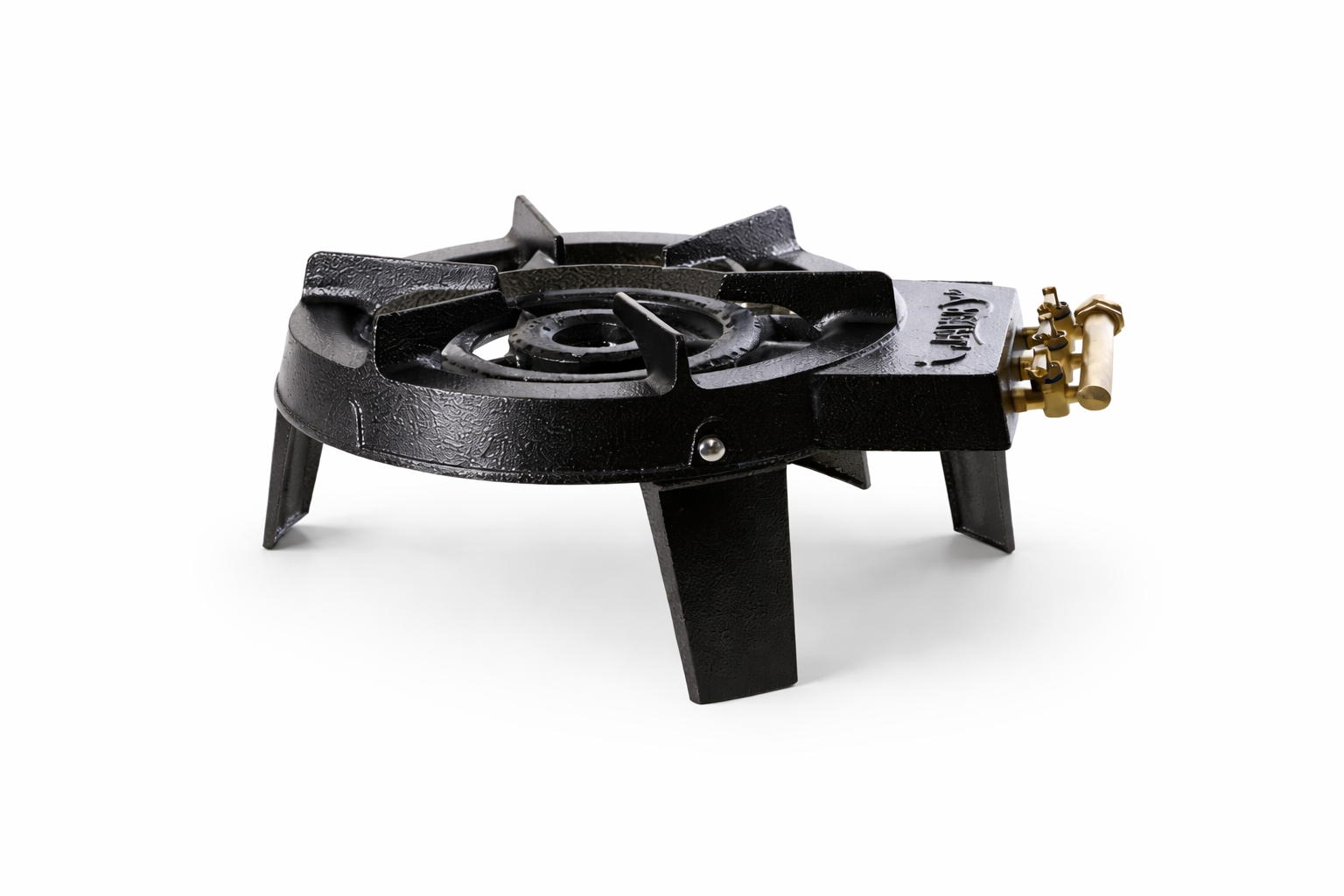 Bavary® Gietijzeren Ringbrander 30 cm – 3 Kranen – Afzonderlijk Instelbaar Gaskookstel