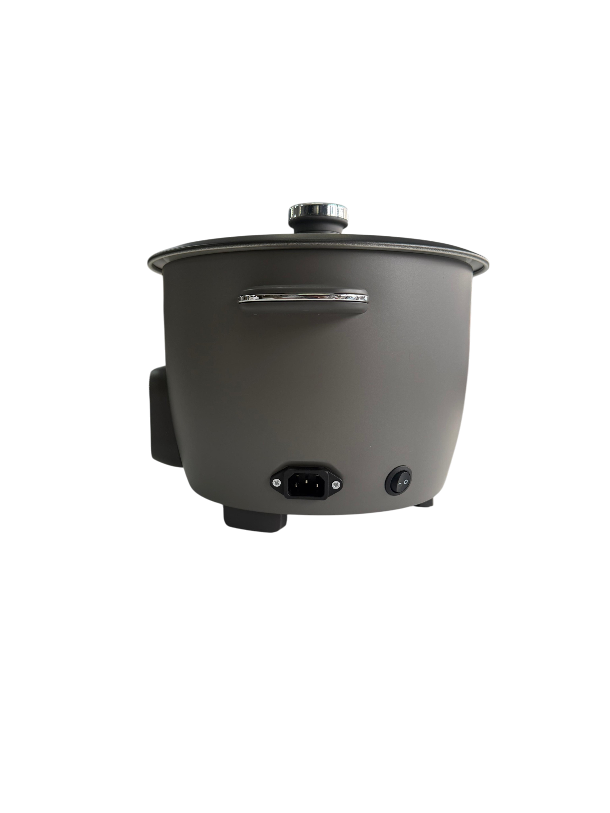 Bavary Rijstkoker 1.8 Liter Grijs – Elektrische Rice Cooker met Accessoires, Warmhoudfunctie en Glazen Deksel