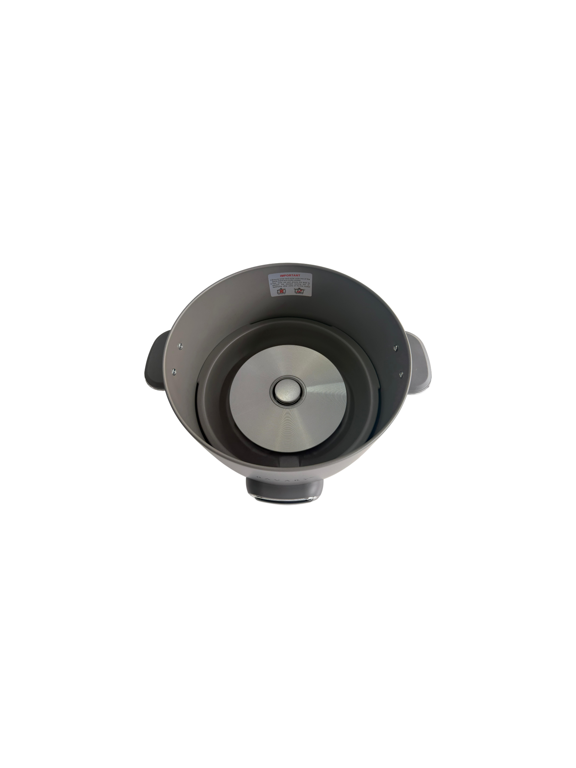 Bavary Rijstkoker 1.8 Liter Grijs – Elektrische Rice Cooker met Accessoires, Warmhoudfunctie en Glazen Deksel