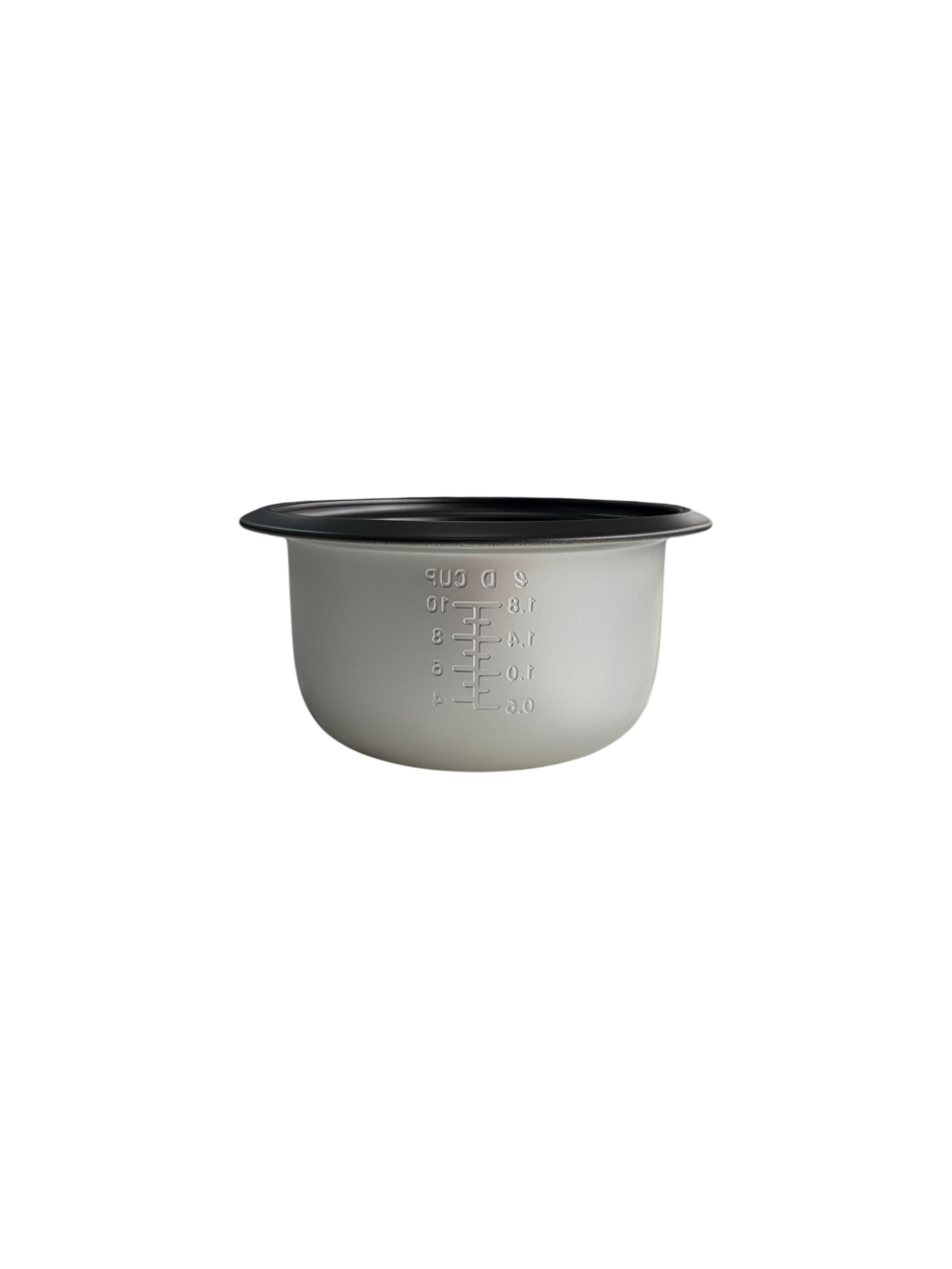Bavary Rijstkoker 1.8 Liter Grijs – Elektrische Rice Cooker met Accessoires, Warmhoudfunctie en Glazen Deksel