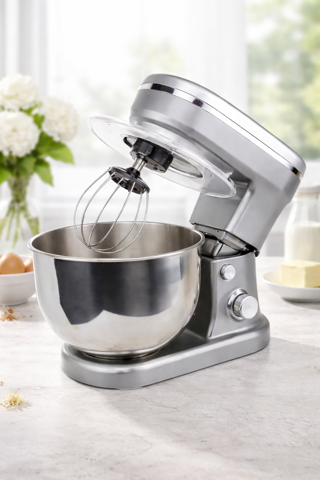 Royal Swiss Keukenmachine XXL 10 Liter – 2300W Deegmachine met 10 Snelheden & RVS Accessoires