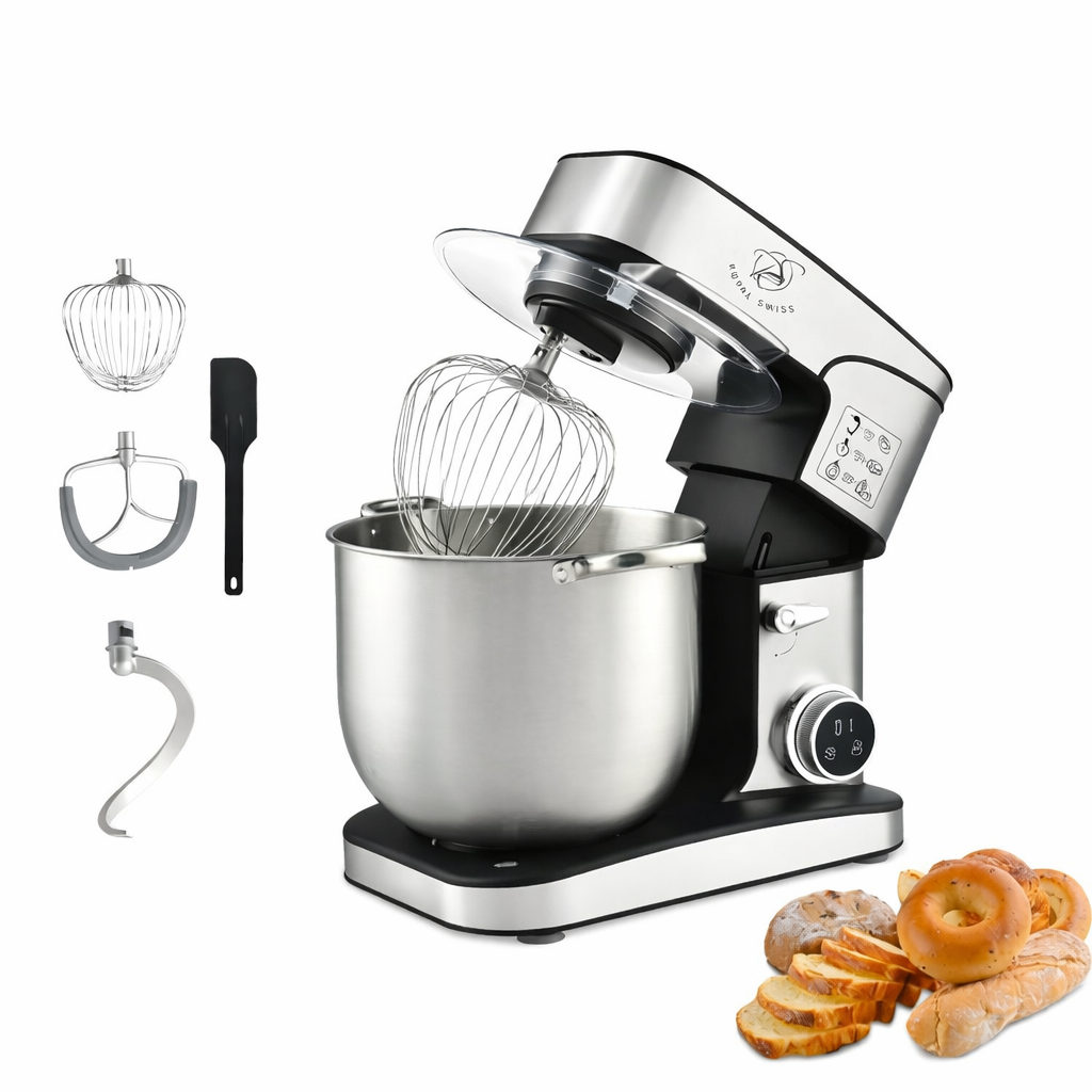 Royal Swiss® Keukenmachine 16 Liter – 2800W Professionele Keukenrobot XXL met RVS Mengkom