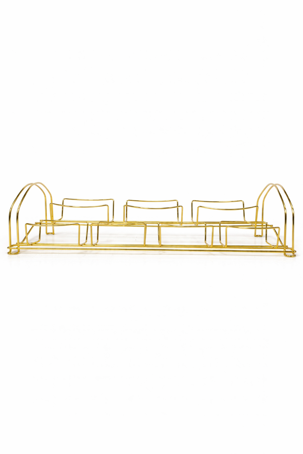 Bavary Canister Set met Gouden Rek – 7-Delige Luxe Keramische Voorraadpotten Set Wit & Goud