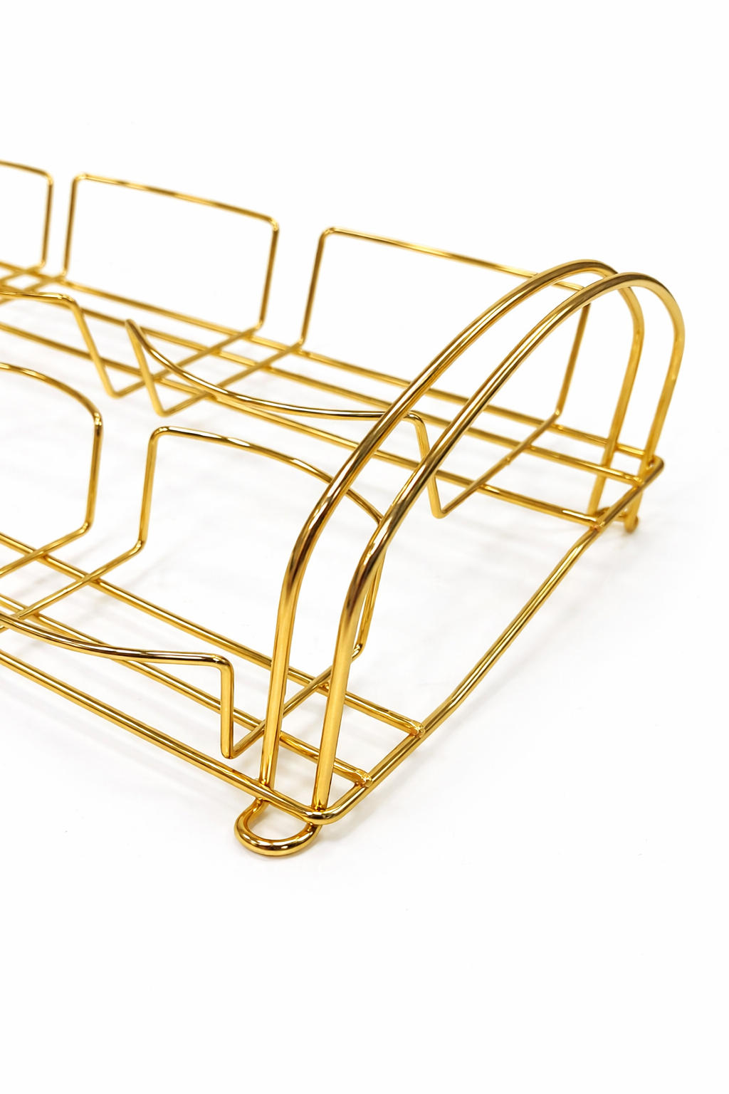Bavary Canister Set met Gouden Rek – 7-Delige Luxe Keramische Voorraadpotten Set Wit & Goud