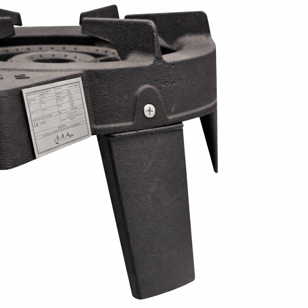 Royal Swiss® Gietijzeren Gasbrander 9kW – 3 Instelbare Kranen – Outdoor Gaskookstel