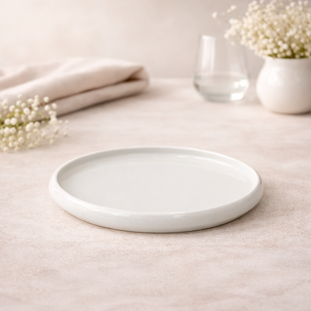 Glozini Tokyo Serviesset 24-delig – Wit Porselein Servies voor 6 Personen