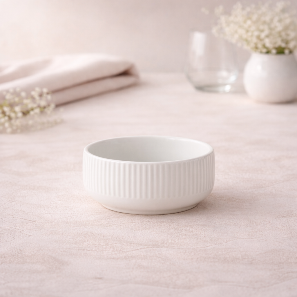 Bavary Linens Dinnerset 24-delig – Sneeuwwit Servies voor 6 Personen