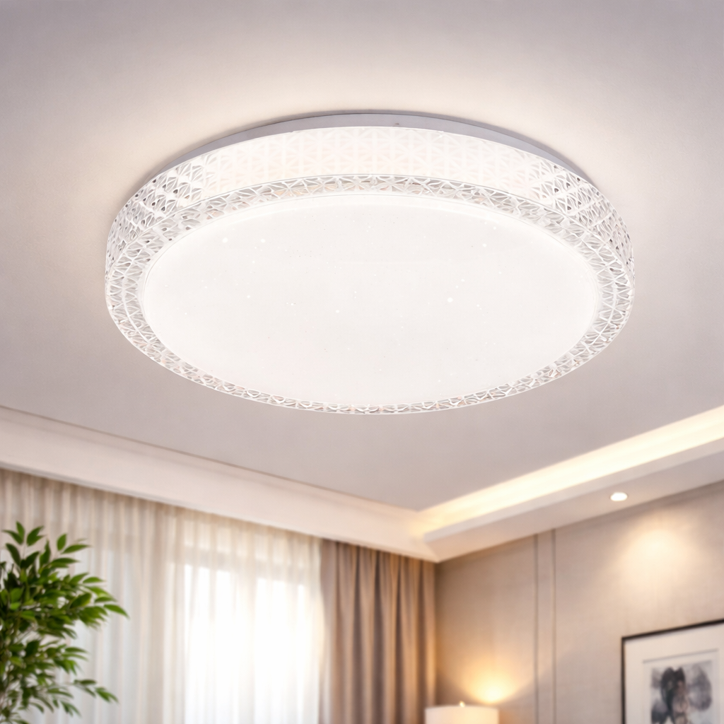 LED Plafondlamp Rond 60 cm – Dimbaar met Afstandsbediening – 3 Lichtkleuren (Warm, Neutraal & Koel Wit)