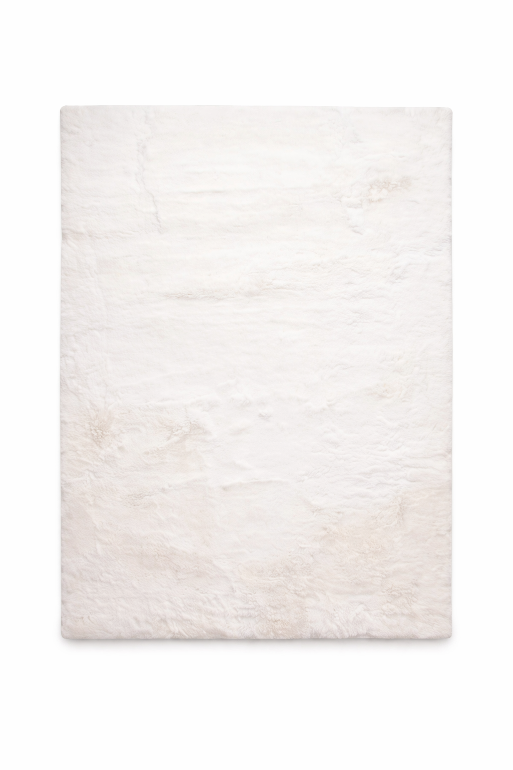 Fluffy Vloerkleed 160x230 cm – Zacht & Luxe Tapijt voor Woonkamer - Wit
