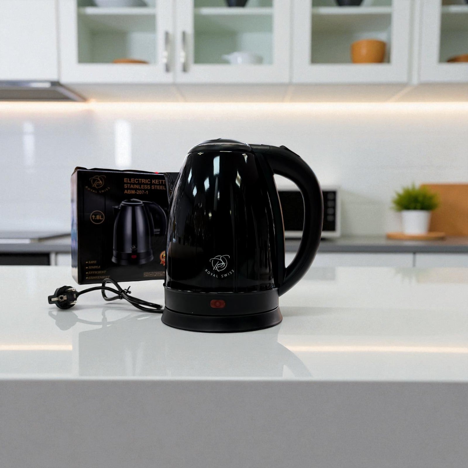 Royal Swiss RVS Waterkoker 1,7L – Snelkokend & Modern Keukendesign