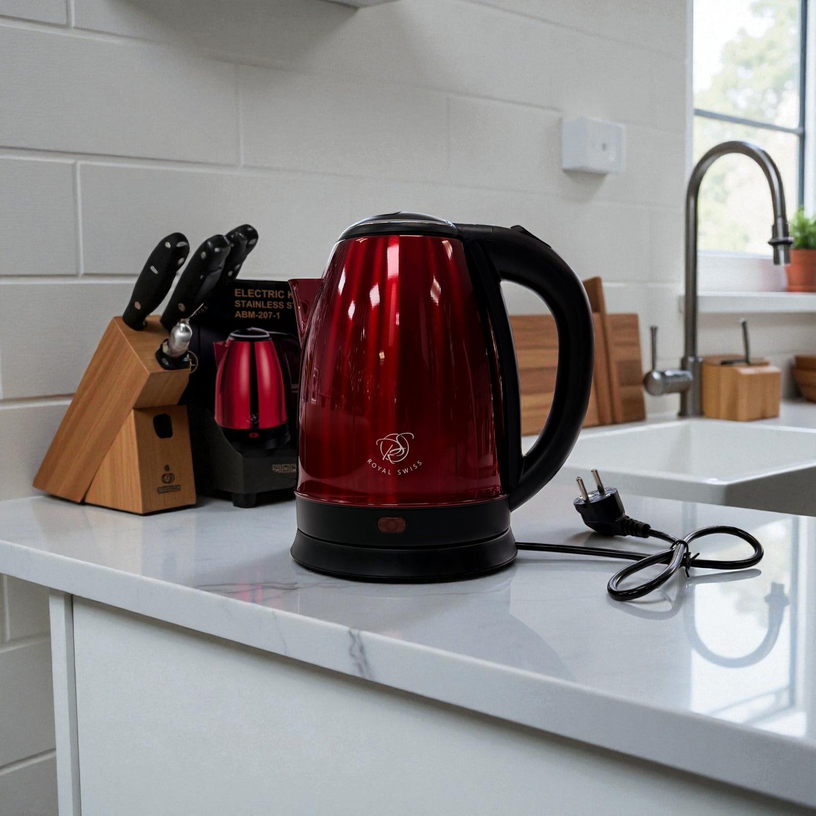 Royal Swiss RVS Waterkoker 1,7L – Snelkokend & Modern Keukendesign