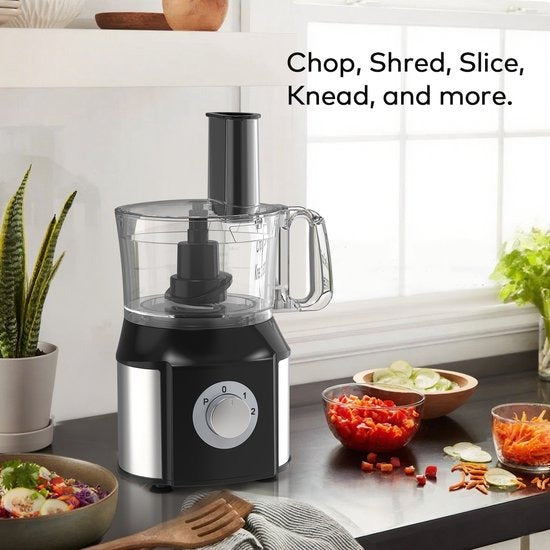 Royal Swiss Foodprocessor 5-in-1 – 550W Keukenmachine met Blender, Hakmolen & Citruspers