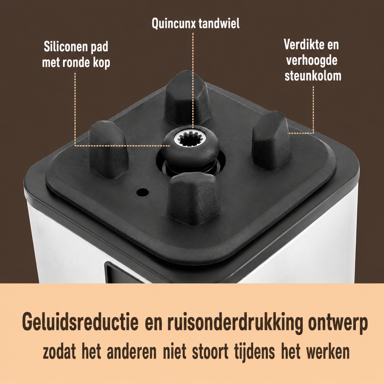 Royal Swiss Blender & Grinder 2000W – Professionele Power Blender met Grinder – 2.0L Glazen Kan – RVS Behuizing – Smoothies, IJs, Noten & Kruiden