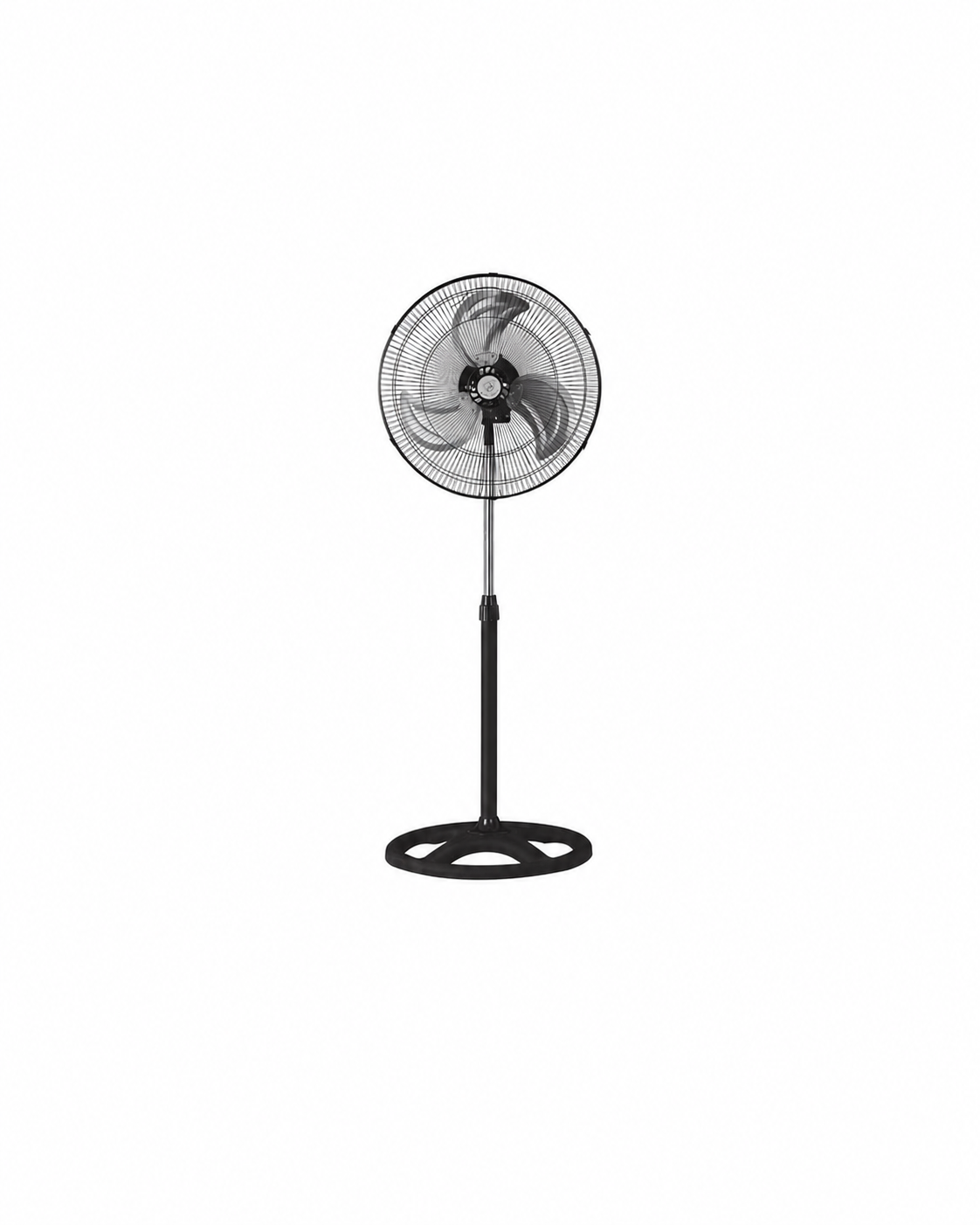 Royal Swiss FS-1828 Metalen Staande Ventilator 18 Inch – 3-in-1 Vloerventilator – 3 Snelheden – In Hoogte Verstelbaar – Oscillatie – Zwart