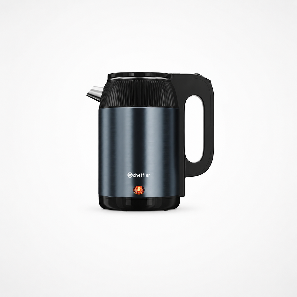 Scheffler Homelux Waterkoker 2,2L – 1500W Elektrische Waterkoker – RVS Binnenkant – 360° Draaivoet – Retro Design