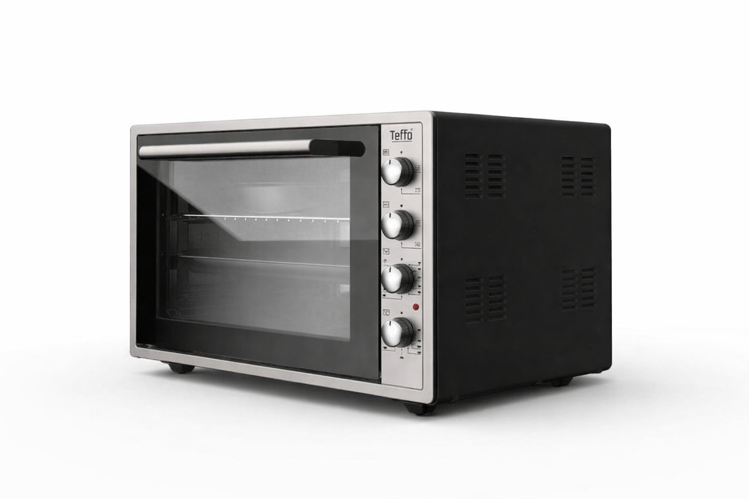 Teffo Vrijstaande Oven 70 Liter – 2000W – Hetelucht Turbo-fan – Elektrische Oven – Grijs