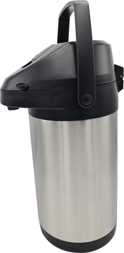Kadirelli Thermoskan 2,5L – RVS Isoleerkan met Pomp – Warmhoudkan