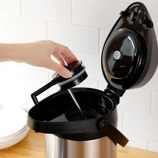 Kadirelli Thermoskan 2,5L – RVS Isoleerkan met Pomp – Warmhoudkan