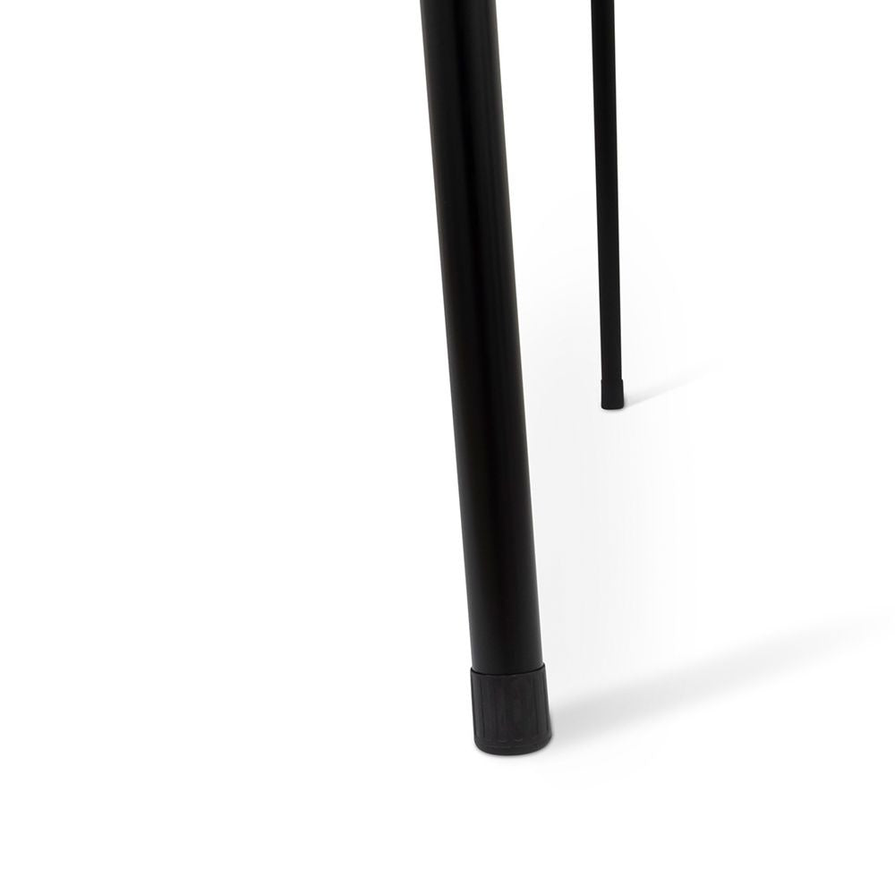 Opvouwbare Tafel met 4 Stoelen – Inklapbare Tafelset – Zwart – 80×80 cm