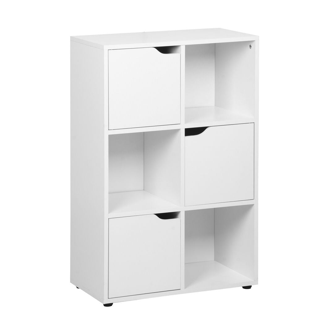 Milton & Oldbrook Mallow Opbergkast – 6 Vakken – MDF – Wit – 60×29×90 cm