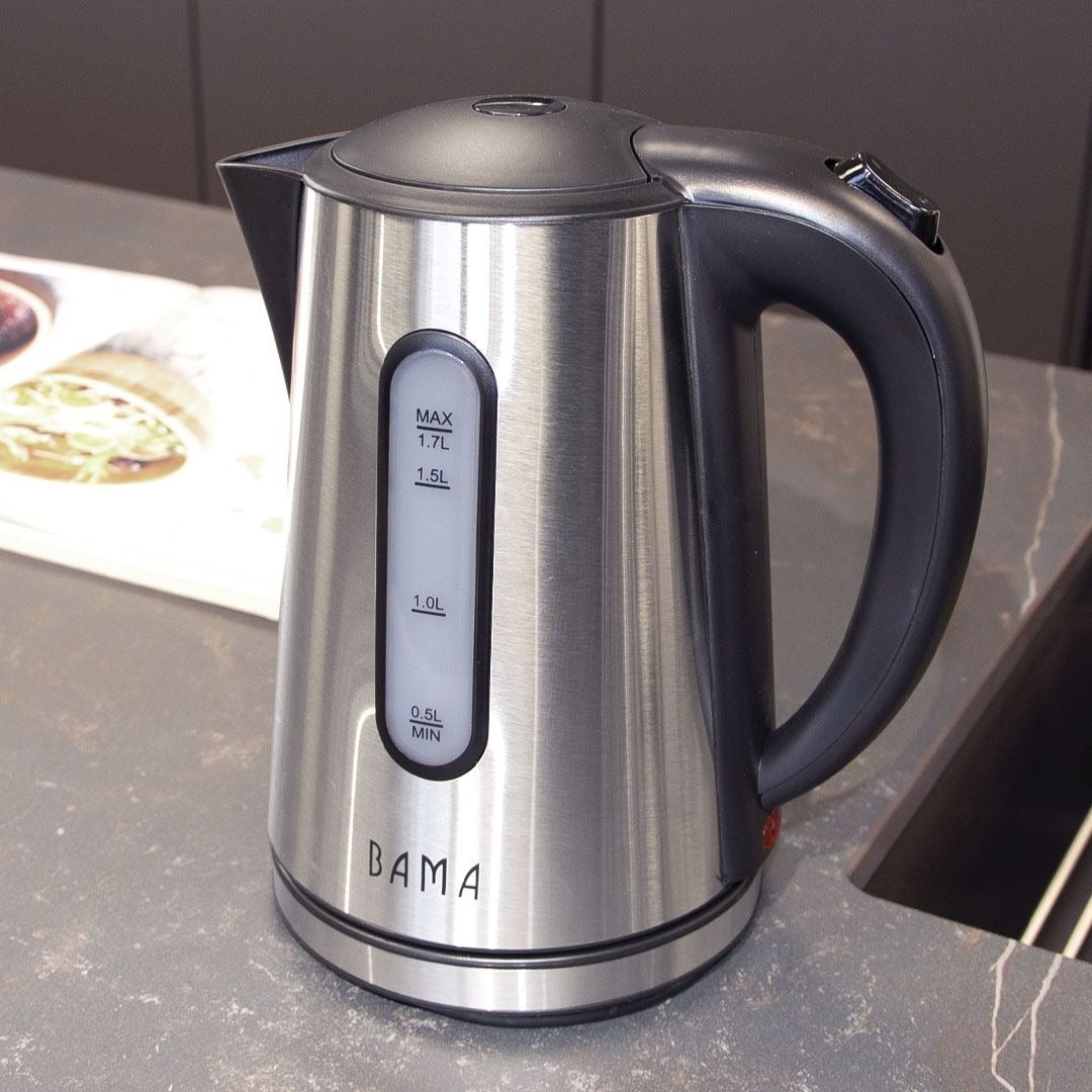 Bama Torini Waterkoker 1,7L – RVS – Snoerloos 360° – 2200W – Droogkookbeveiliging