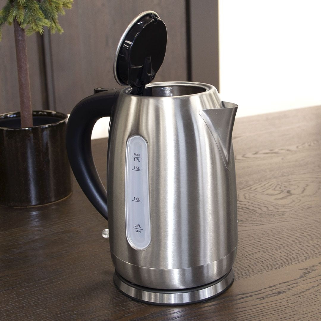 Bama Maui Waterkoker 1,7L – RVS – Snoerloos 360° – 2200W – Droogkookbeveiliging