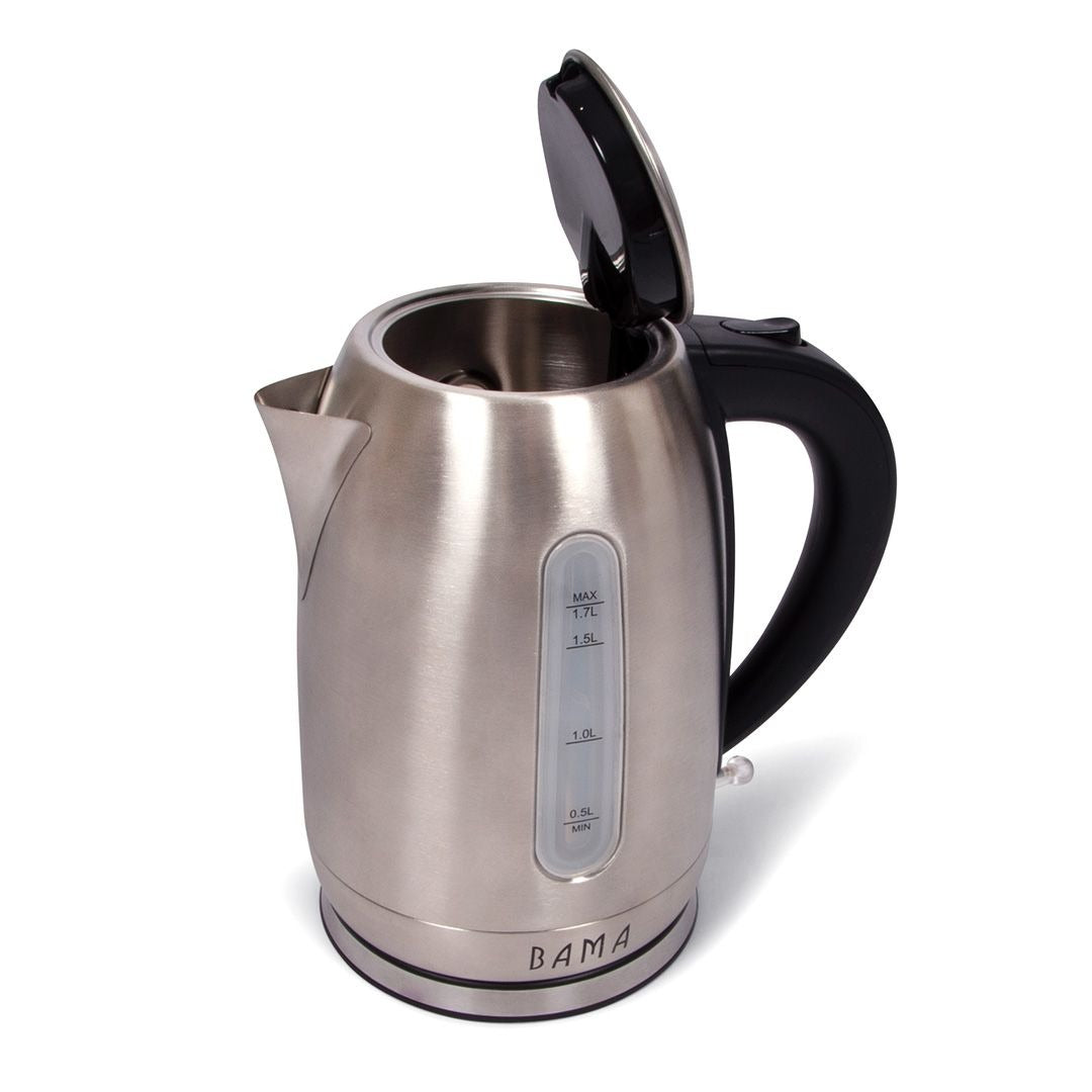 Bama Maui Waterkoker 1,7L – RVS – Snoerloos 360° – 2200W – Droogkookbeveiliging