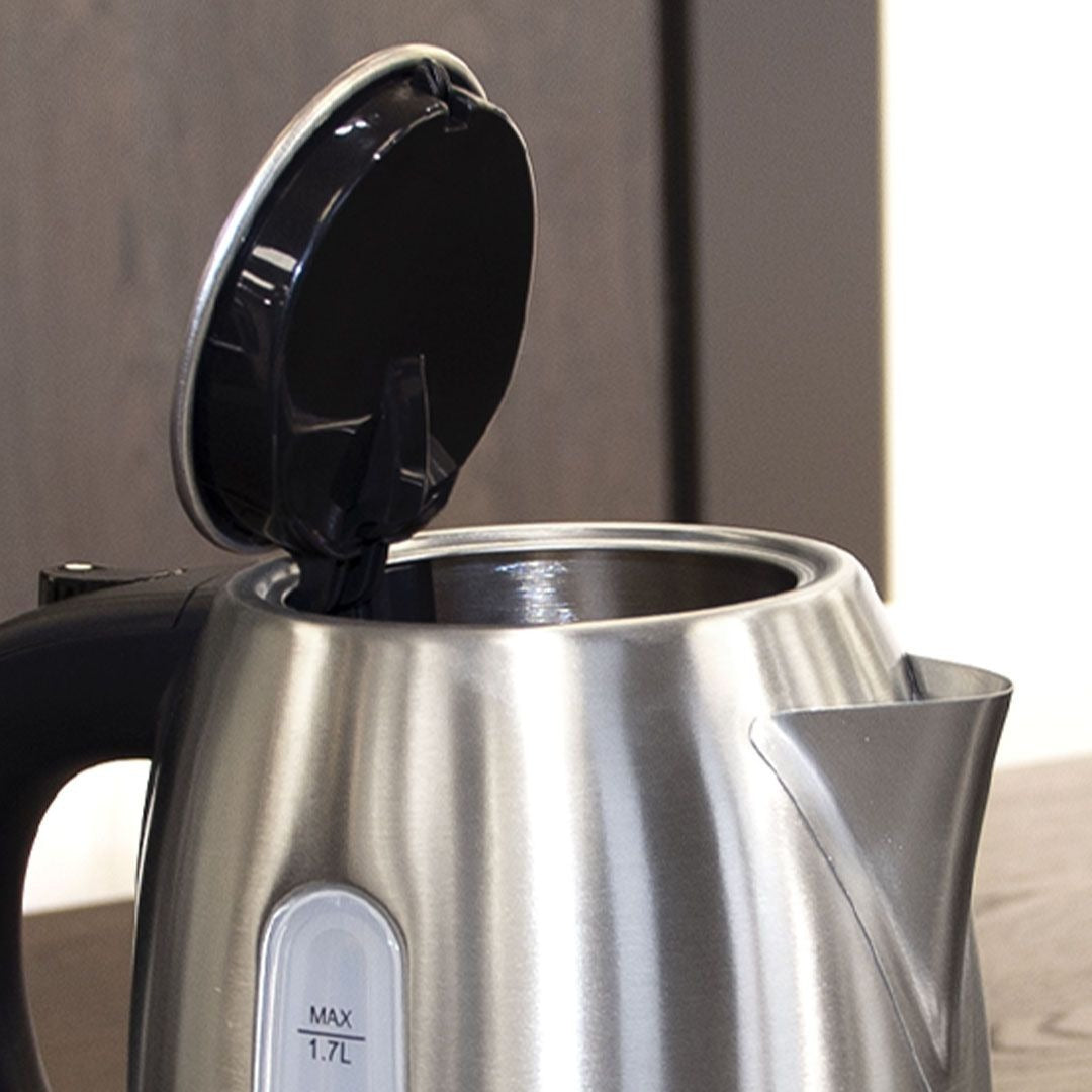 Bama Maui Waterkoker 1,7L – RVS – Snoerloos 360° – 2200W – Droogkookbeveiliging