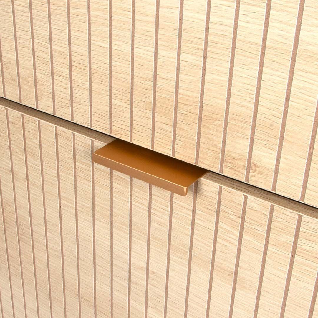 Beige Schoenenkast met 3 Kanteldeuren – Houten Schoenenrek Hal Kast – 60x118 cm