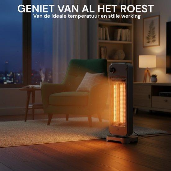Royal Swiss® Elektrische Carbon Heater – 450/900W – 2 Warmtestanden – Voor Binnengebruik