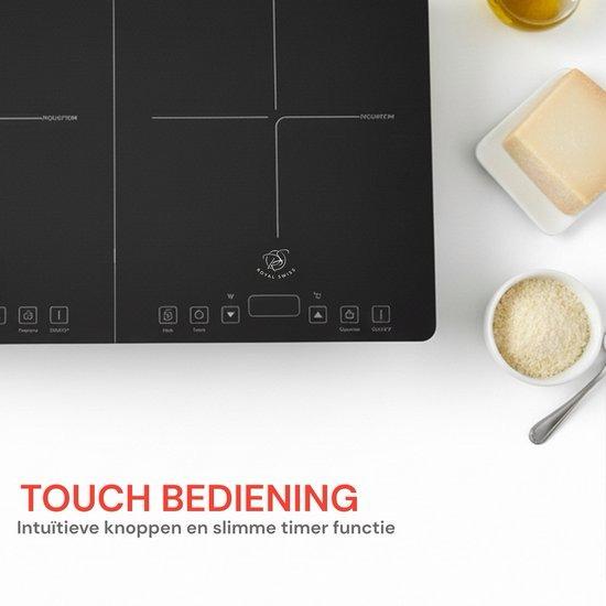 Royal Swiss® Vrijstaande Inductie Kookplaat – 2 Kookzones – 3500W – Zwart