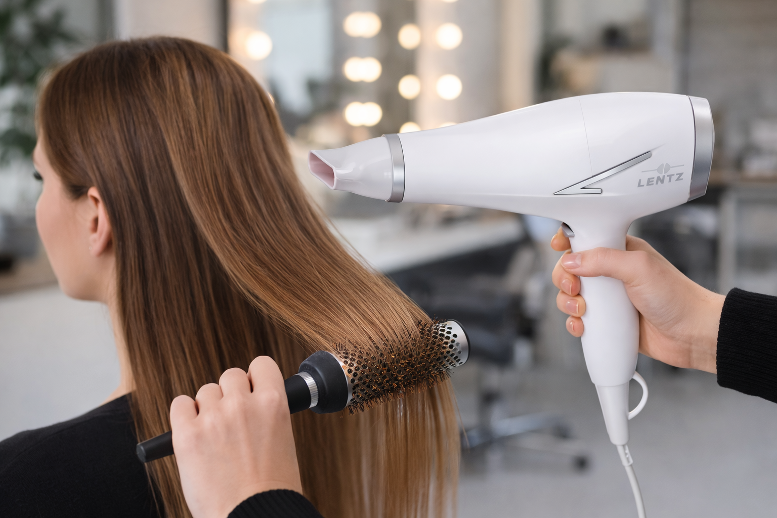 Lentz Föhn 74306 Wit – Krachtige Haardroger – Meerdere Warmte- en Snelheidsstanden