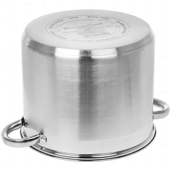 Mercury Haus Cosmo Pot 16L Ø30 cm –  RVS Kookpot 18/10 – Geschikt voor Inductie & Alle Warmtebronnen